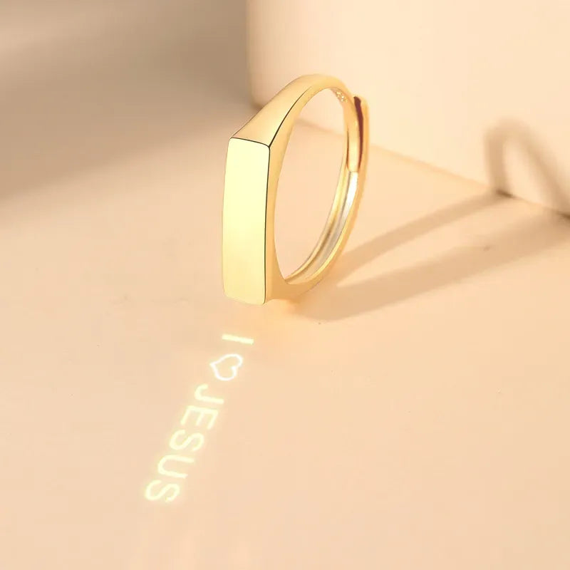 The Secret Light Projection Ring gold detail