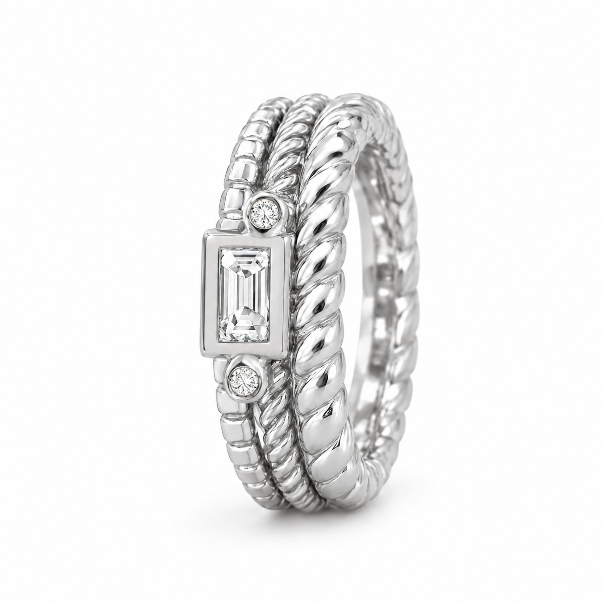 The Clarity Ring (Silver), spinning ring