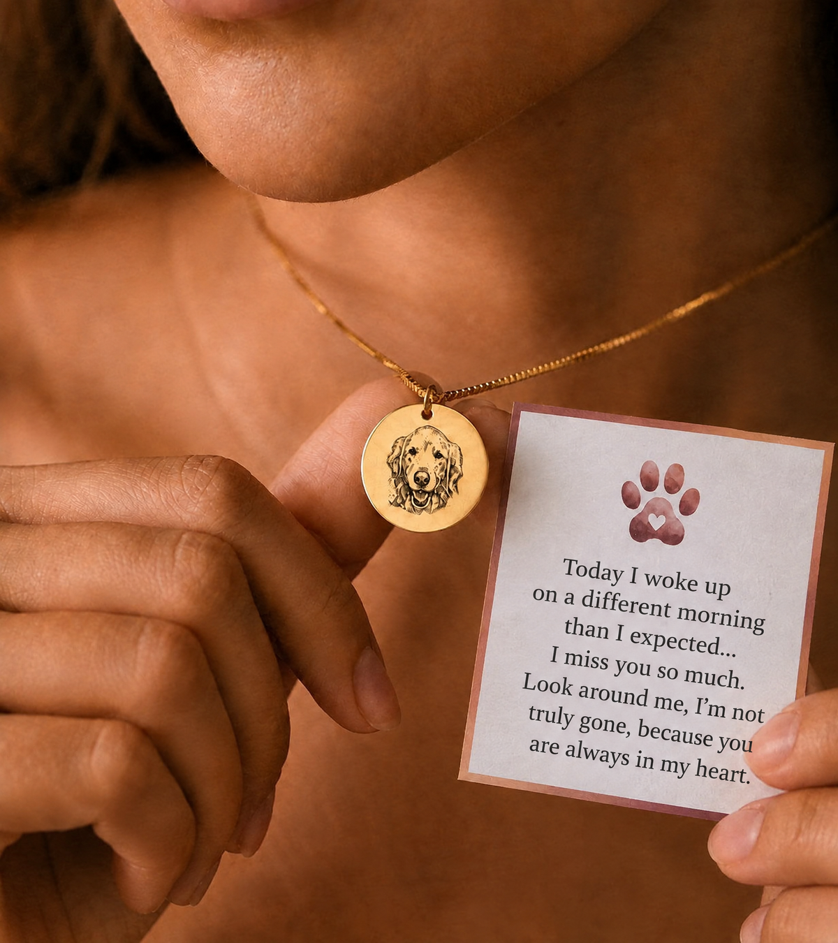 The Pet Portrait Necklace