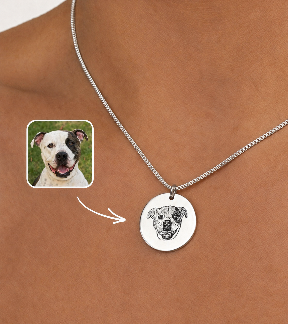 The Pet Portrait Necklace