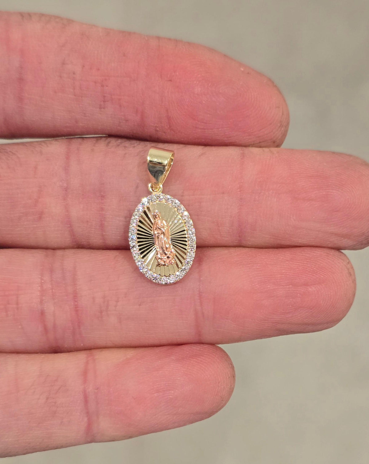 The Guadalupe Pendant Necklace on a fine Singapore chain