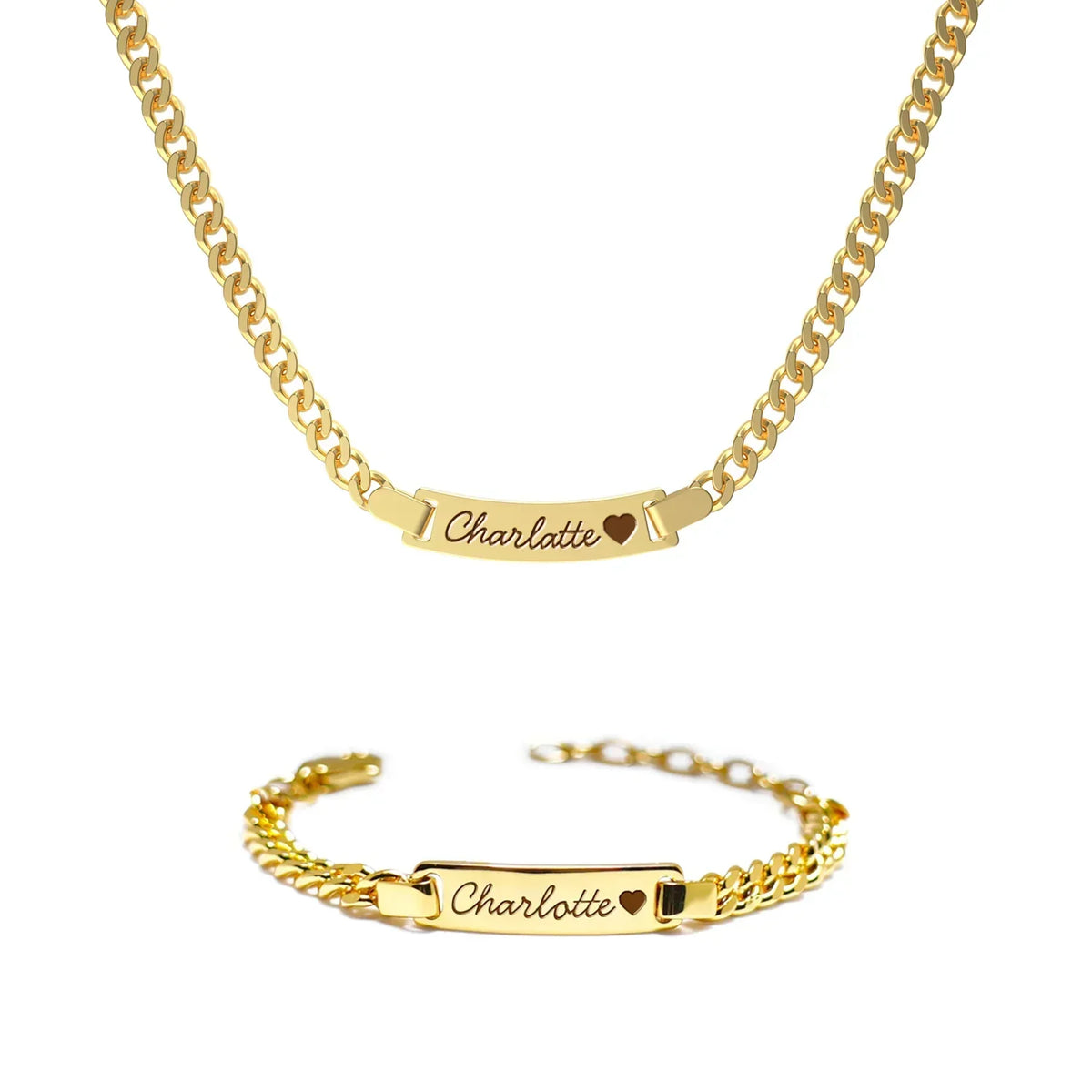 The Little Name Set, engraving on the back