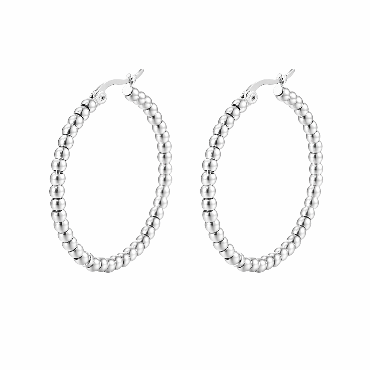 Mariella Beaded Hoops