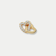 Interlocking Double Heart Charm