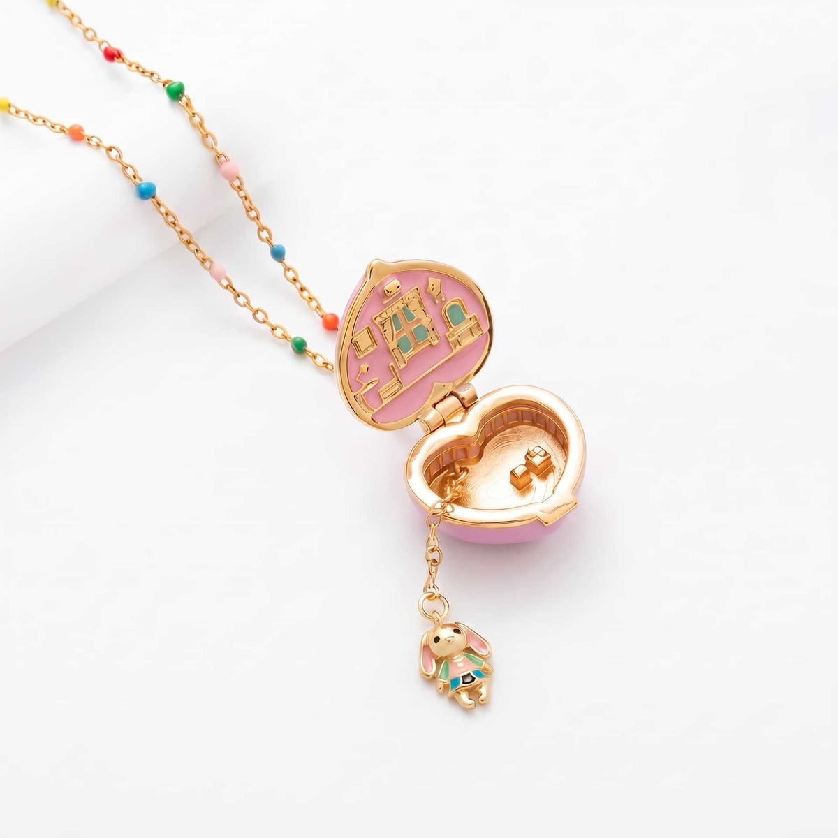 The Little World Locket shown from the side