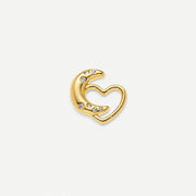 Moon & Heart Charm