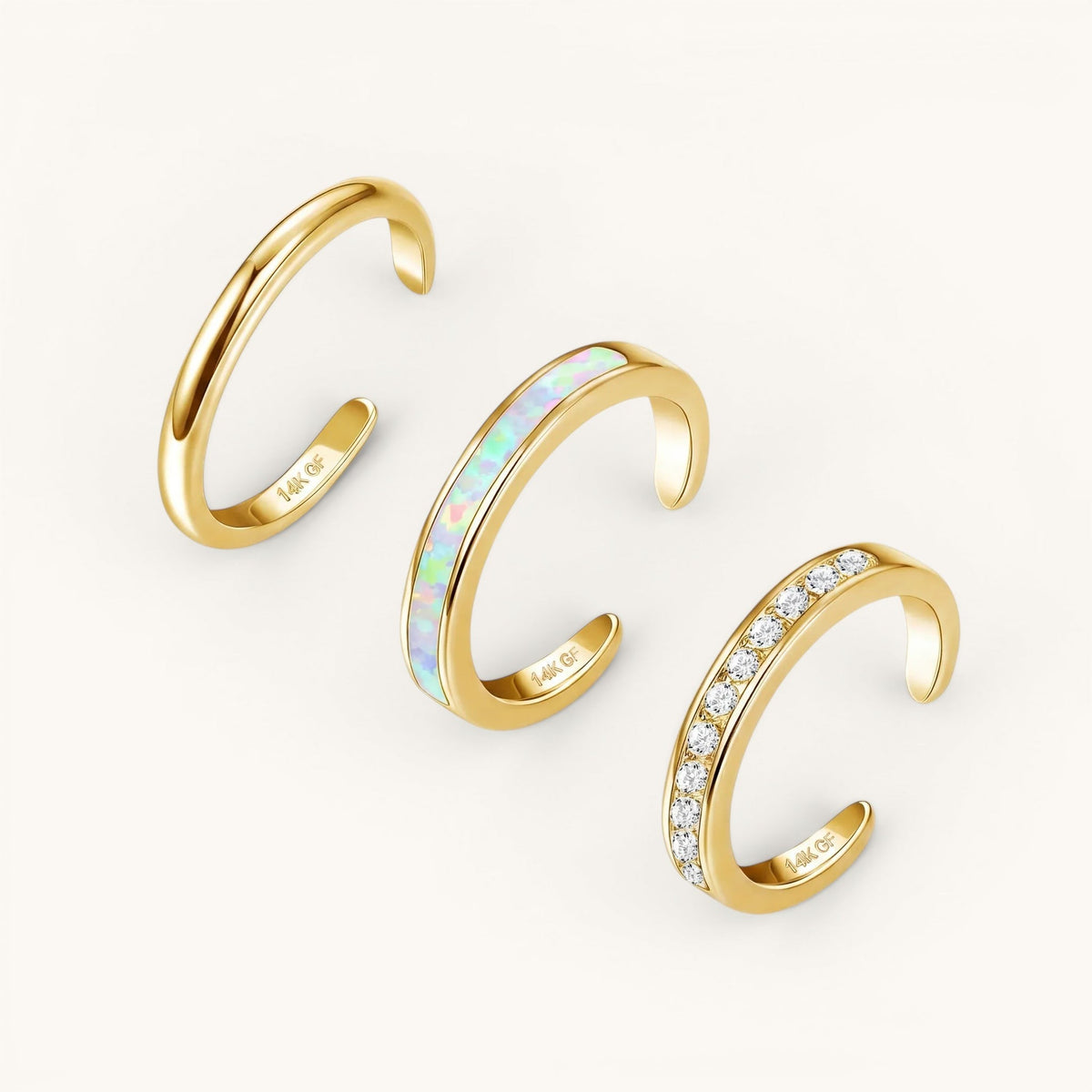 Luxe Toe Ring Set