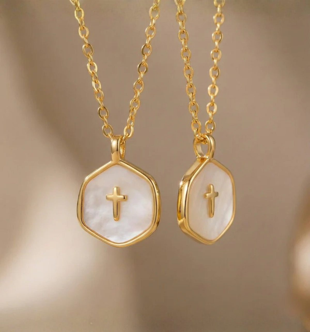 The Pearl Cross Necklace