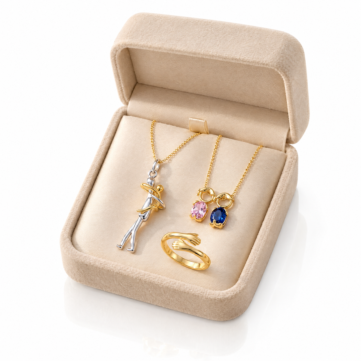 The Family Matching Set (Forever Mine + Embrace Necklace + Gold Ring)