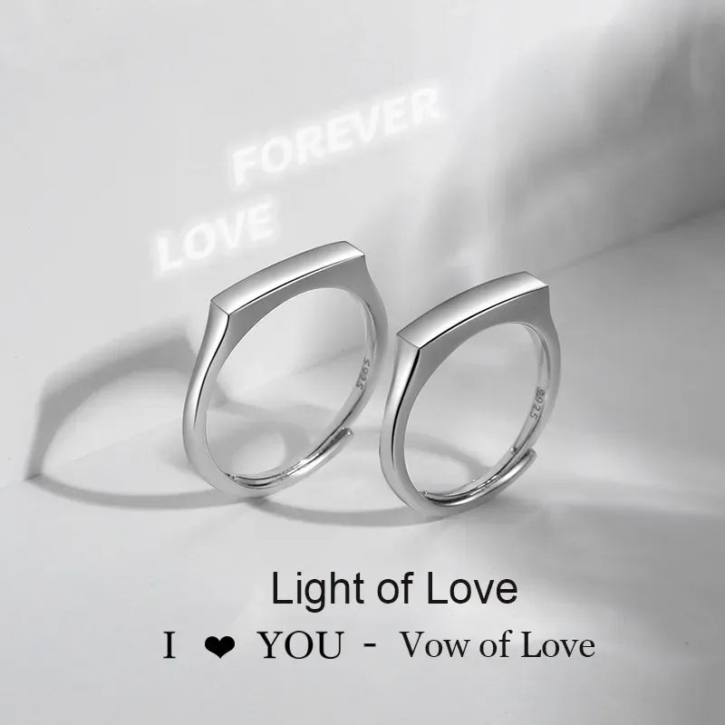 The Secret Light Projection Ring silver