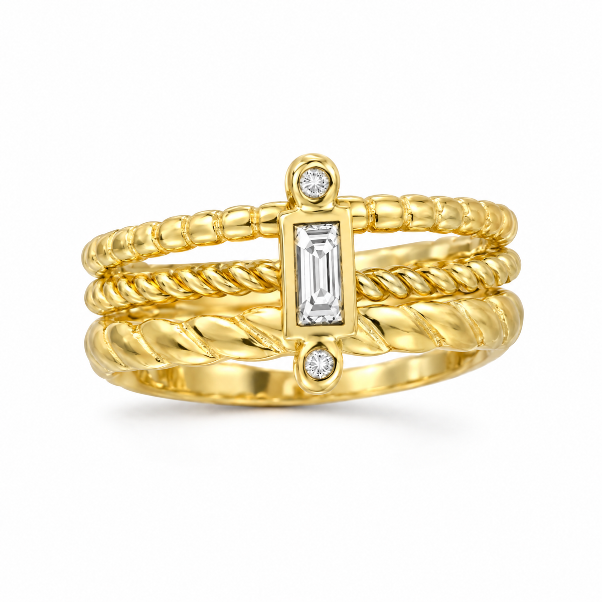 The Clarity Ring (Gold), spinning ring