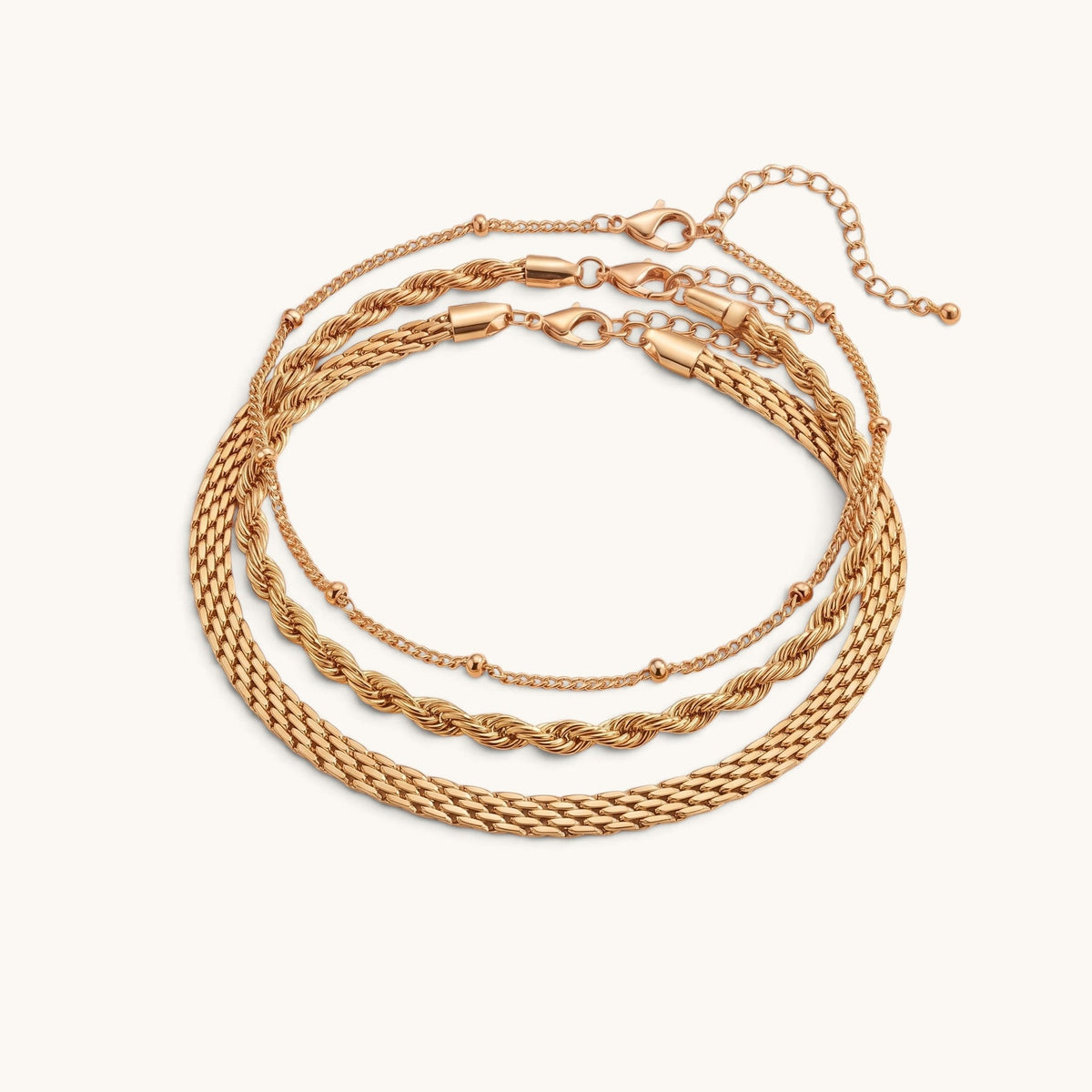 Orna Anklet Stack